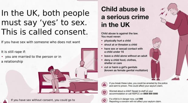  «In Uk i rapporti devono essere consensuali. Vietato il sesso con gli under 16». Il depliant (choc) per migranti diffuso dal governo inglese 
