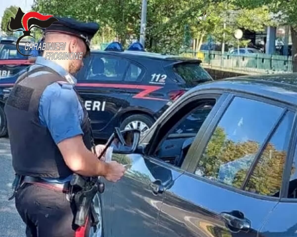 Sora e Val di Comino, controlli a tappeto dei Carabinieri: due denunce e quasi 2.900 euro di multe