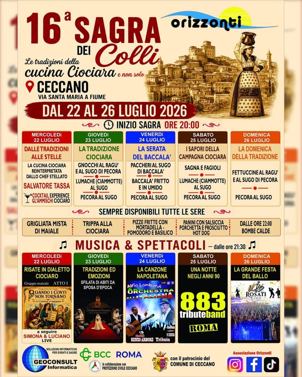 Ceccano, XVI Sagra dei Colli