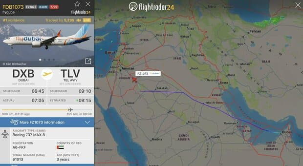  «Dirottato aereo da Dubai a Tel Aviv», decollano i jet israeliani. Ma era una lite tra pilota russo e copilota ucraino 