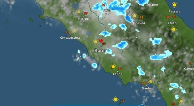  Maltempo in arrivo a Roma, pioggia e caldo torrido: quando e dove, le previsioni meteo 