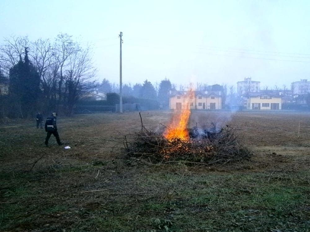 Incendia le sterpaglie vicino a una scuola e si allontana, denunciata dalle forze dell'ordine