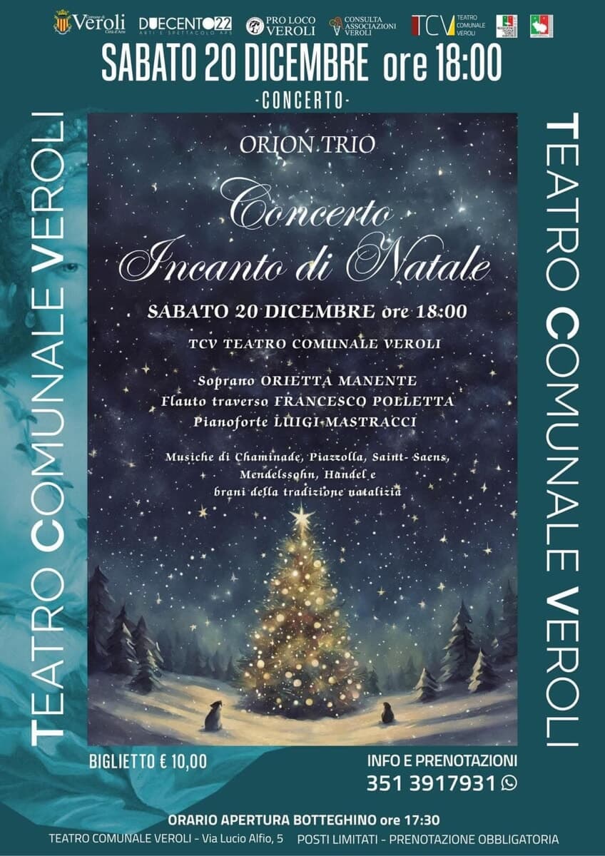 Veroli, concerto "Incanto di Natale"