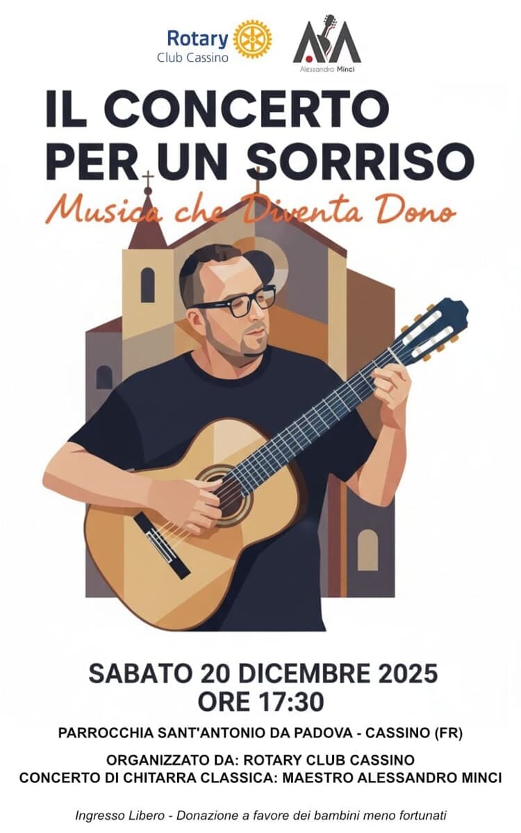Cassino, La musica che diventa solidarietà