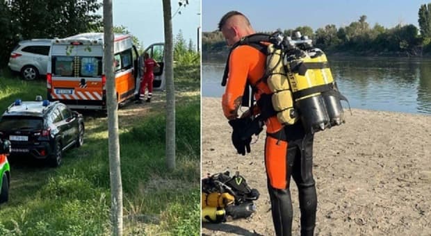  Papà si tuffa nel Po per salvare la figlia di 6 anni e l'amichetta di 10: le porta a riva, poi scompare risucchiato dal fiume sotto gli occhi della famiglia 