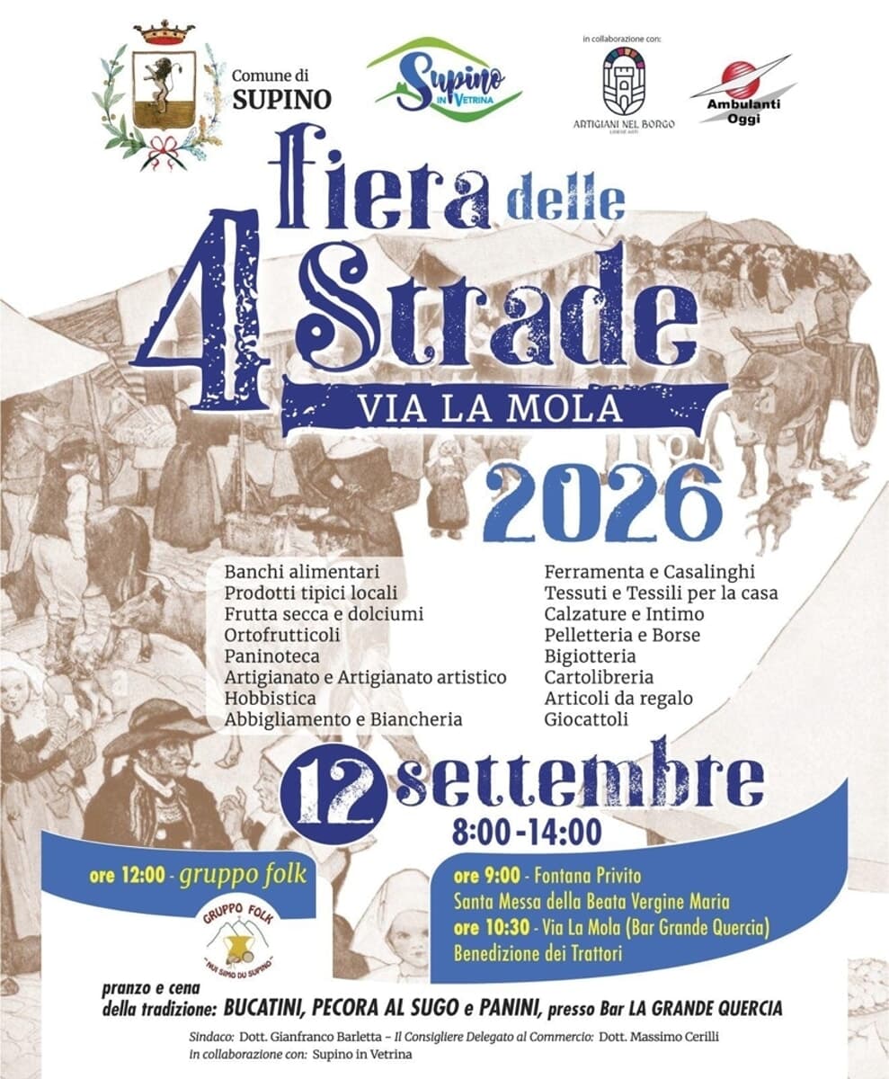 Supino, fiera delle 4 strade