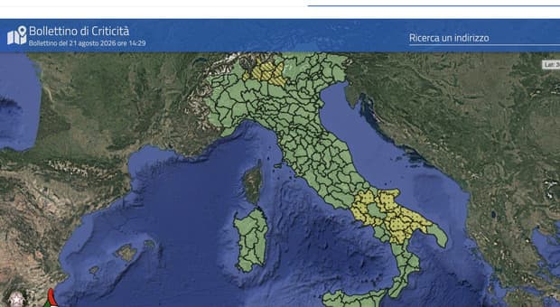  Allerta meteo domani in quattro regioni per forti temporali e raffiche di vento: zone a rischio e previsioni 