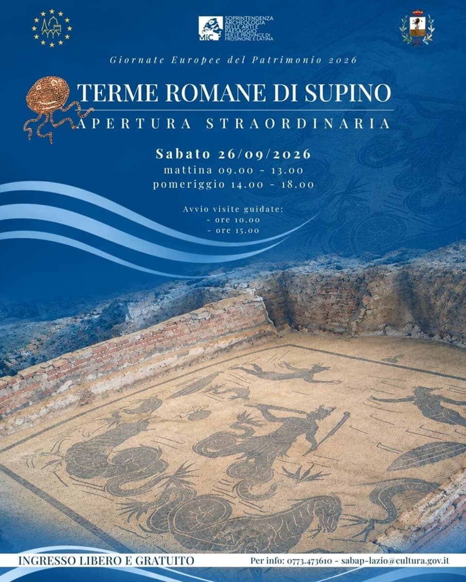 Supino, apertura straordinaria delle terme romane