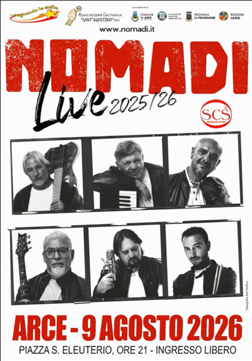 Arce, Nomadi in concerto