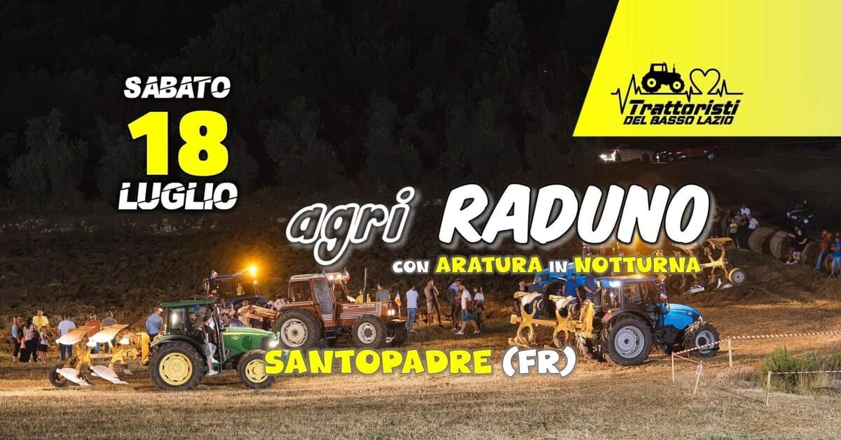 Santopadre, agri raduno in notturna