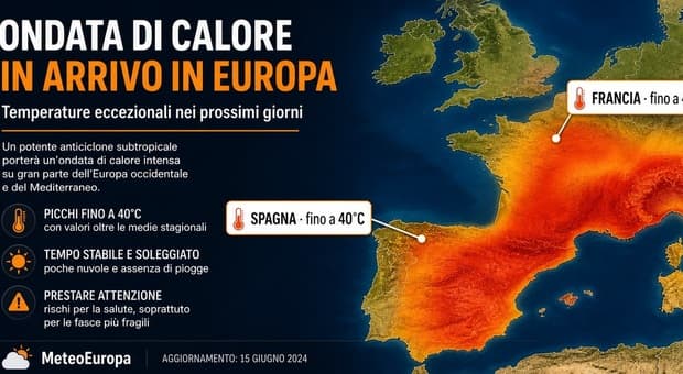  Caldo estremo, Europa nella morsa dell?anticiclone: da Londra alla Spagna temperature record (a Bilbao 40 gradi) 