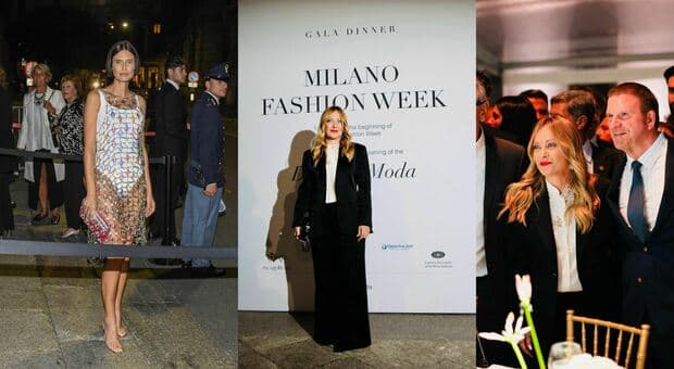  Giorgia Meloni, il look (rigorosamente italiano) alla cena della Milano Fashion Week: il tavolo con Anna Wintour, il menù e gli invitati 
