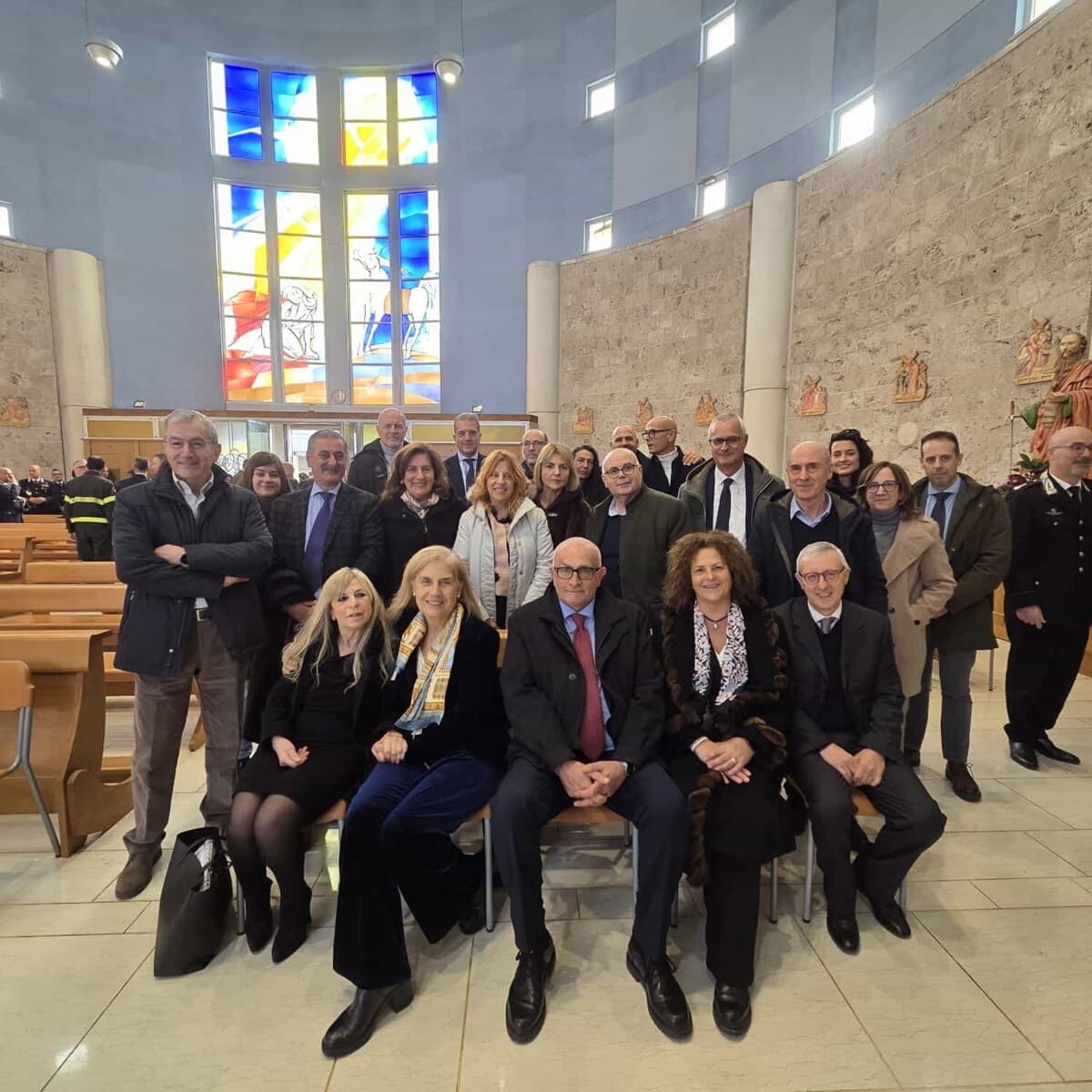 Frosinone, celebrazione natalizia a San Paolo Apostolo con istituzioni e forze dell’ordine