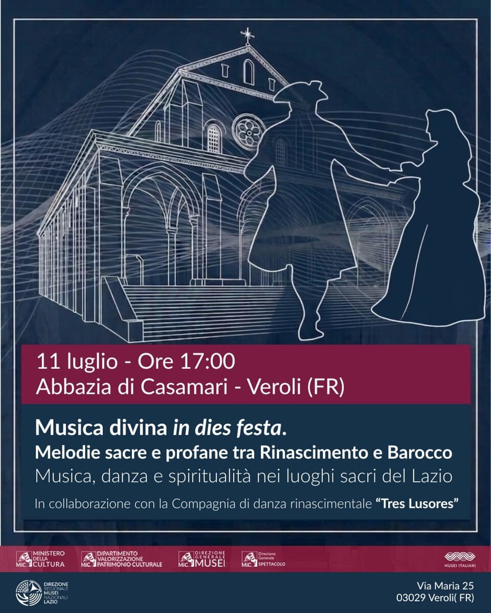 Veroli, “Musica divina in dies festa. Melodie sacre e profane tra Rinascimento e Barocco”