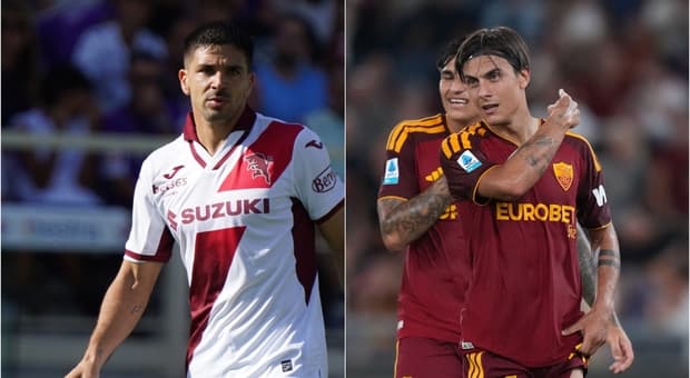  Torino-Roma: dove vederla in tv (Sky, Dazn), probabili formazioni e orario. C'è Dybala, fuori Koné 