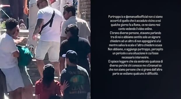  «Non siamo persone che si girano dall'altra parte». Emanuel Lo e Giorgia rispondono dopo il tentato scippo a Roma 