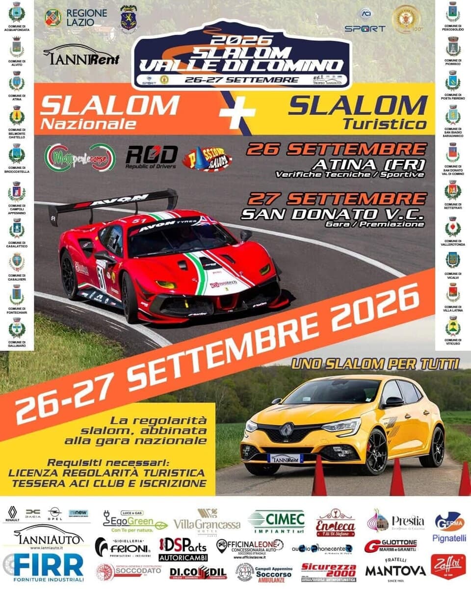 Slalom Valle di Comino 2026
