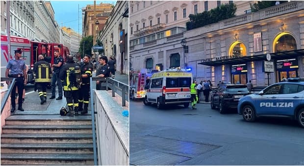  Roma metro A, chiusa tratta Ottaviano-Termini: fumo nella stazione Barberini, un ferito lieve. Atac: «In attivazione servizio sostitutivo» 