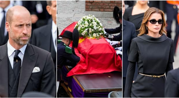  Funerali di Harald V di Norvegia, da William a Re Filippo: l'omaggio dei reali d'Europa 