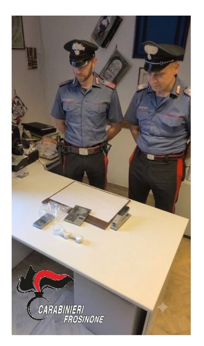 Cocaina nascosta nel termoconvettore: denunciato un 31enne a Ferentino