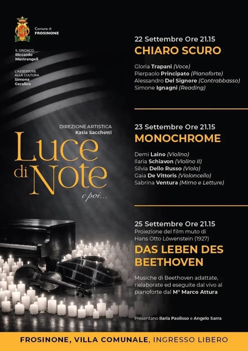 Frosinone, “Luce di Note… e poi”