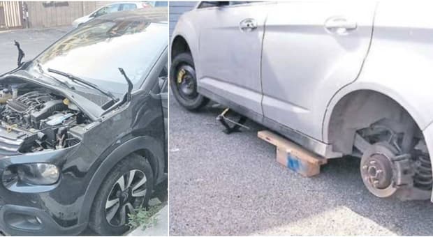  Auto cannibalizzate da Ostia ad Acilia: ruote bucate, vetri rotti, cofani e fari smontati. E partono le mobilitazioni dei cittadini 