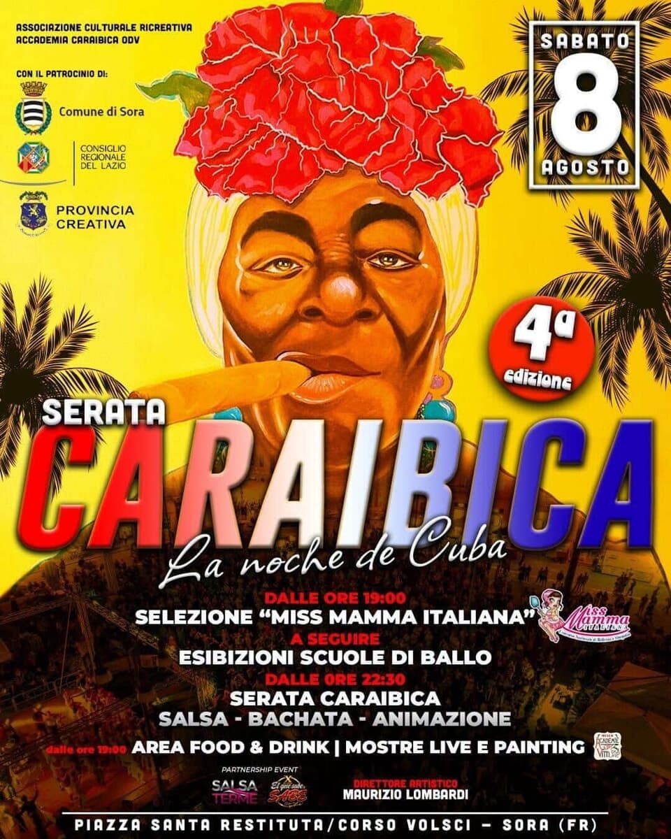 Sora,  IV Edizione della Serata Caraibica – "La noche de Cuba"