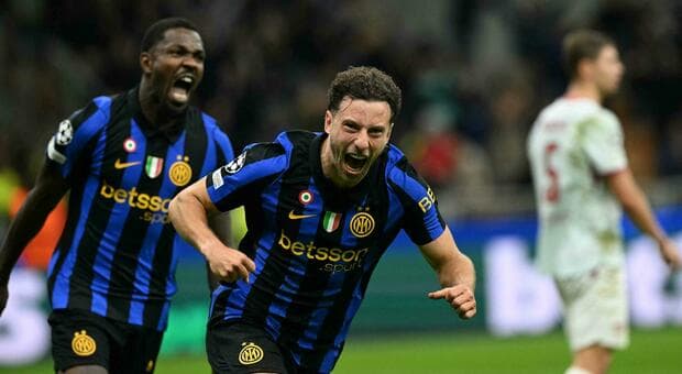  Inter-Shakhtar 1-0, pagelle: Carlos Augusto (8) forma straripante, Mkhitaryan (7,5) assist da professore, Bastoni (4) espulsione ingenua, J.Martinez (7) 