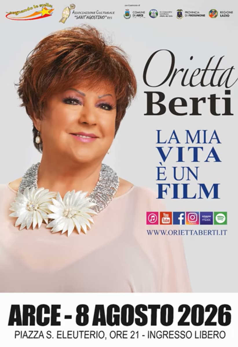 Arce, Orietta Berti "La Mia Vita è un Film” in concerto"