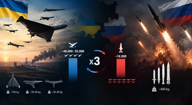  Guerra dei droni, l'Ucraina ne lancia tre volte più della Russia (ma i missili di Putin sono devastanti): l'analisi degli ultimi 100 giorni 