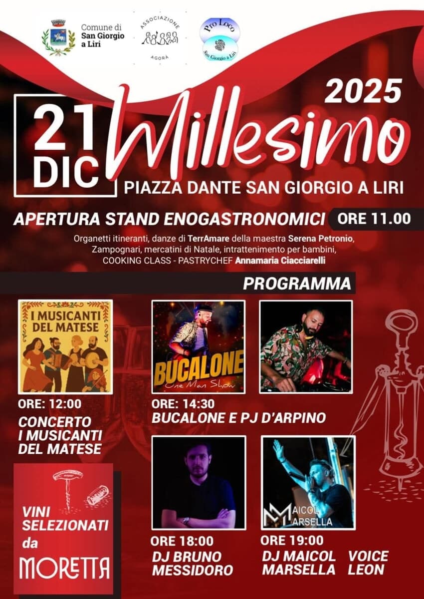 San Giorgio a Liri, Millesimo 2025