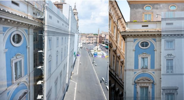  Roma, sorpresa a Palazzo Pamphilj. «Ritrovato il colore originale, scoperte tinteggiature del ?600» 
