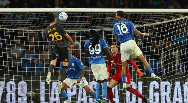  Napoli-Roma 3-3, le pagelle: McTominay (8) altra doppietta, Balerdi (8) salva Gasperini due volte, Soulé (7,5) altra grande prova 