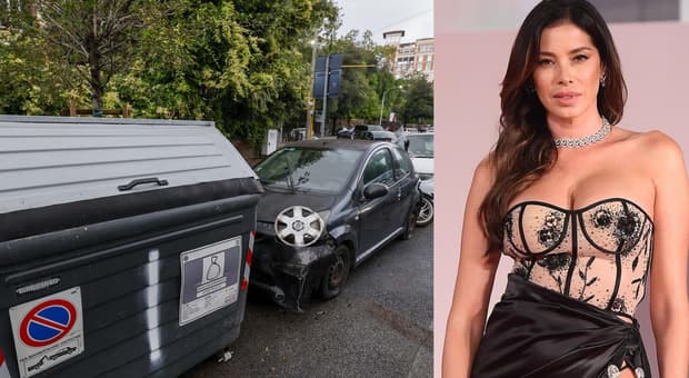  Aida Yespica, incidente a Roma: dopo lo schianto rifiuta l?alcoltest. Un testimone: «Auto fuori controllo» 