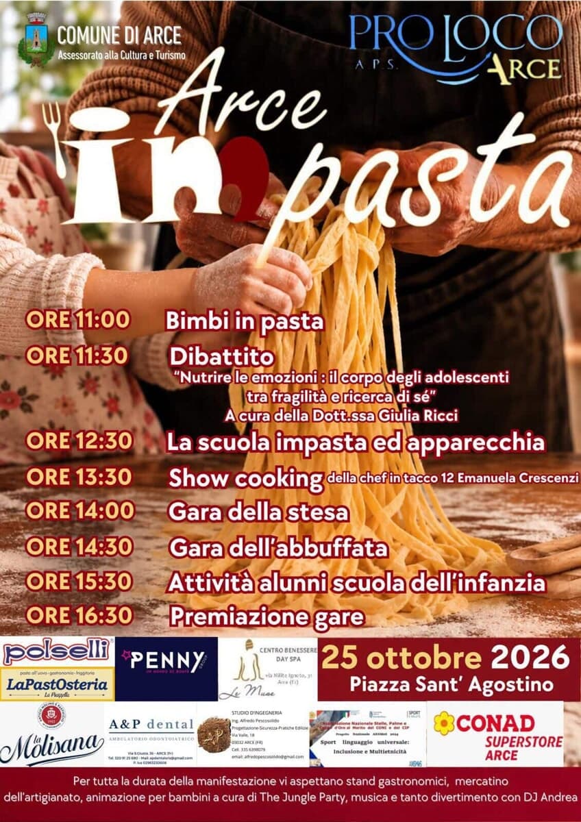 "Arce in pasta" 2026
