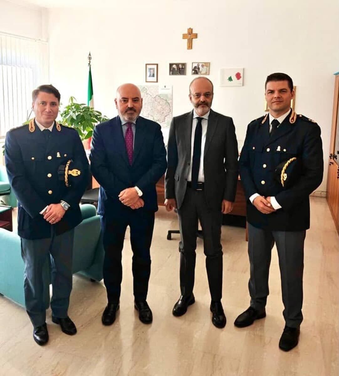Il Questore Caruso in visita alla Procura di Frosinone