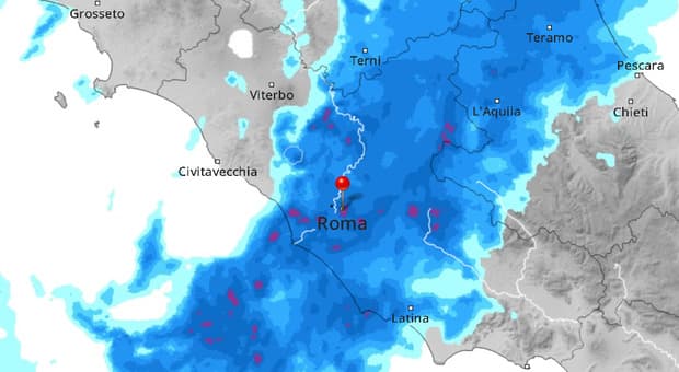  Bomba d'acqua a Roma, in arrivo pioggia e temporali: dove e quando pioverà 