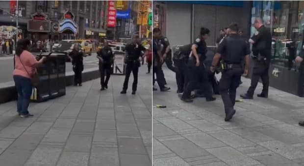  New York, donna accoltella due persone a Times Square: una è morta. La polizia le spara e la uccide 