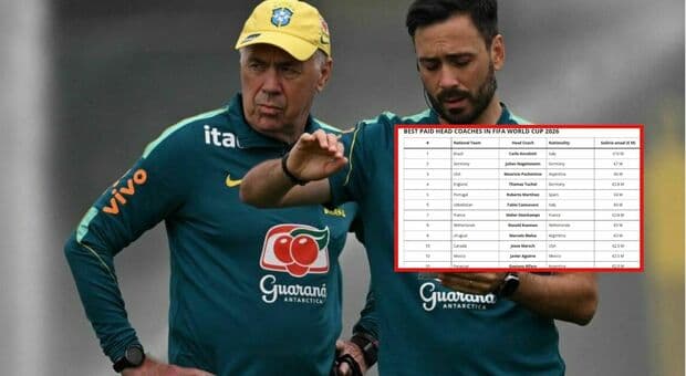  Ancelotti, quanto guadagna al Brasile? Lo stipendio milionario (ma meno di Bayern ed Everton). La classifica dei ct che guadagnano di più 