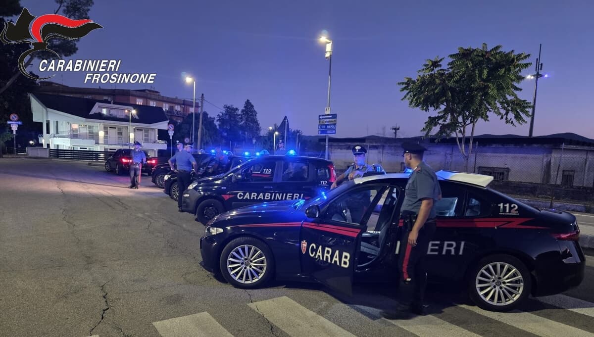 Frosinone, blitz dei Carabinieri con elicottero e cani antidroga: sette denunce e droga sequestrata