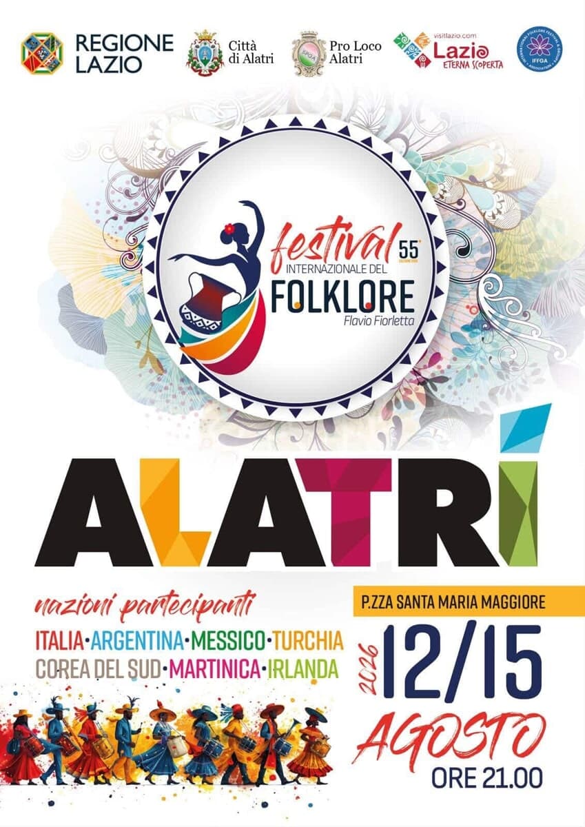 Alatri apre le porte al mondo: tutto pronto per la 55ª edizione del Festival Internazionale del Folklore “Flavio Fiorletta”