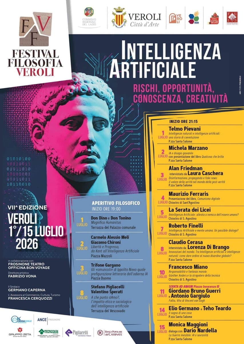 Veroli, festival della fisolofia 2026