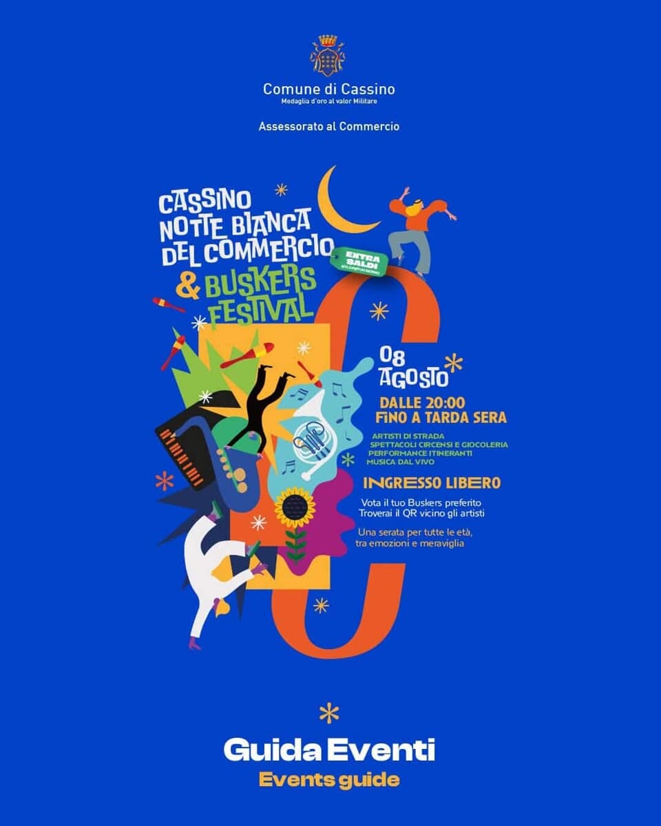 Cassino, notte bianca e Buskers festival