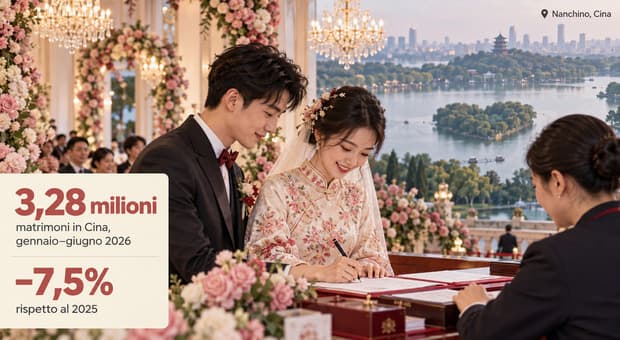  Cina, matrimoni sempre più glamour per incentivare le nascite (oltre a bonus e voucher) 
