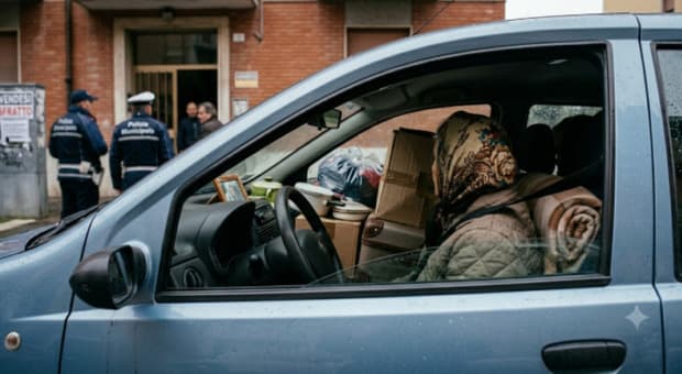  «Sfrattata a 69 anni, vivo nella Panda. Con 550 euro di pensione non posso pagare l'affitto e mia figlia non mi ha voluta in casa» 