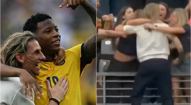  Beccacece, chi è il ct dell'Ecuador: l'esultanza alla Spider-man, il bacio in diretta con la moglie e il rock argentino 