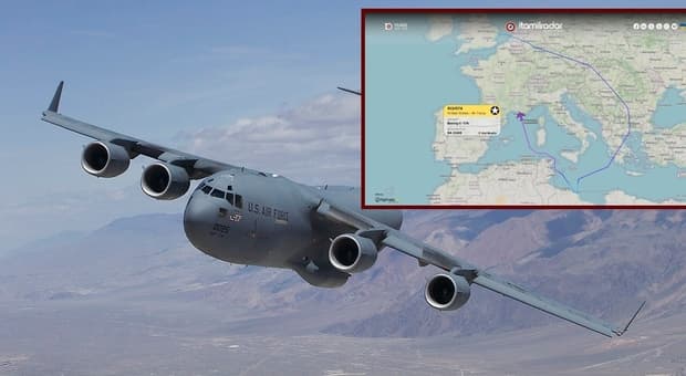  Il volo del Globemaster americano che evita lo spazio aereo italiano, la rotta anomala della missione da Regno Unito alla base di Misurata 