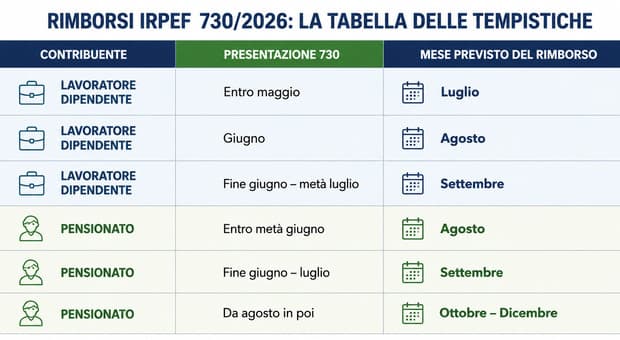  Rimborsi Irpef 730 in busta paga, primi pagamenti a luglio: ecco per chi. Ma i pensionati dovranno aspettare 