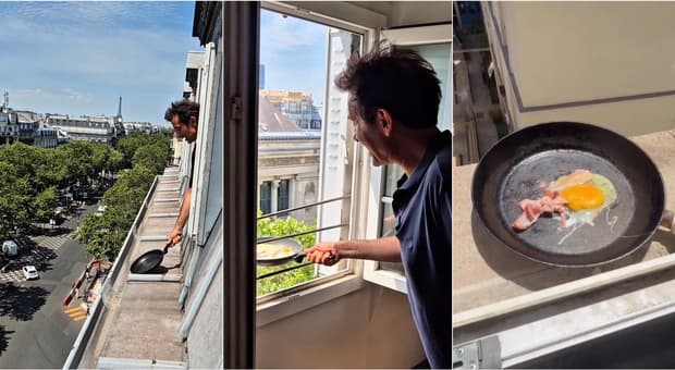  Caldo, a Parigi con 40 gradi si cucina sui tetti: i video virali di carne e uova cotte sotto al sole 