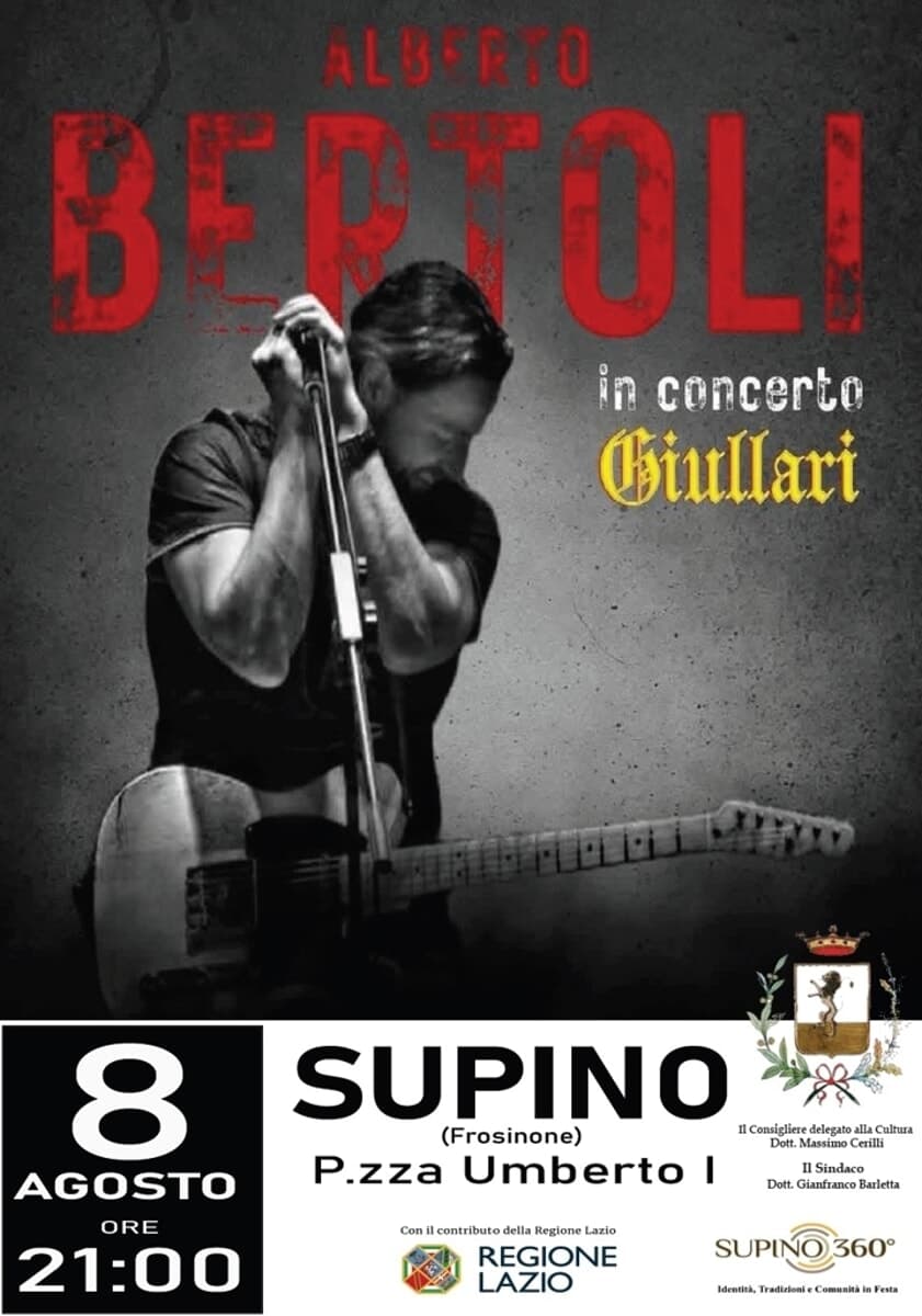 Supino, Alberto Bertoli in concerto